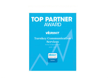 Top Partner Award Verint Verified Partner 2017
